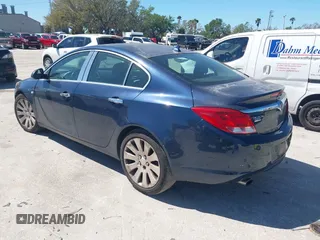 2011 Buick Regal CXL Turbo TO7 with VIN W04G15GVXB1088086, listed as a IAAI auction lot 41746479 with 172,646 mi miles. Bid and sale history available at carsss.com. Image 3.