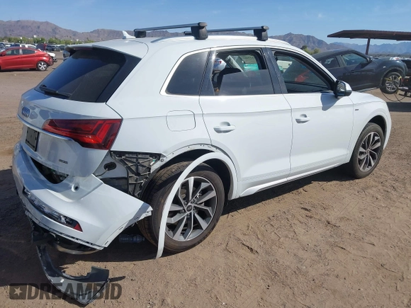 2023 Audi Q5 S line Premium Plus z VIN WA1EAAFY1P2127967, wystawiony jako IAAI lot #42327485 z przebiegiem 52 754 mil mil oraz . Historia ofert i sprzedaży dostępna na DreamBid. Obrazek 4.
