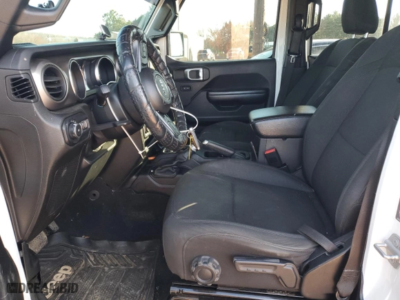 2020 Jeep Wrangler Unlimited Sport S with VIN 1C4HJXDG4LW296898, listed as a Copart auction lot 45168915 with 110,079 mi miles and Salvage Title. Bid and sale history available at carsss.com. Image 7.