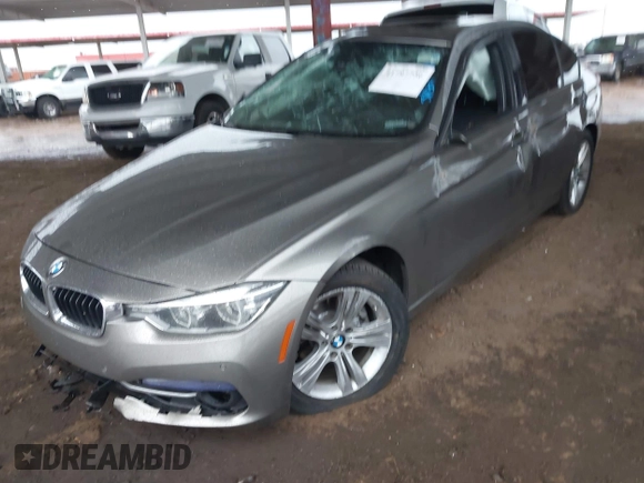 2016 BMW 3 Series 328i with VIN WBA8E9G51GNT84388, listed as a IAAI auction lot 41797756 with 86,807 mi miles. Bid and sale history available at carsss.com. Image 3.