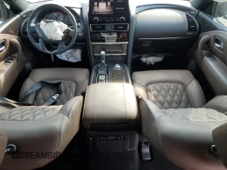 2024 Nissan Armada Platinum with VIN JN8AY2DB4R9850067, listed as a Copart auction lot 76240434 with 3,146 mi miles and Salvage Title. Bid and sale history available at carsss.com. Image 8.