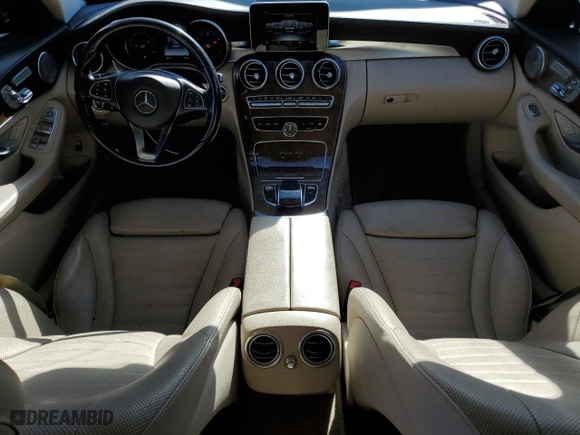 2015 Mercedes-Benz C-Class C 300 with VIN 55SWF4JB6FU061300, listed as a Copart auction lot 89117915 with 75,101 mi miles and Salvage Title. Bid and sale history available at carsss.com. Image 8.