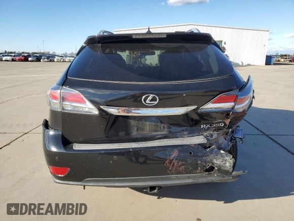2013 Lexus RX 350 with VIN 2T2ZK1BA7DC095287, listed as a Copart auction lot 47789855 with 110,385 mi miles and Salvage Title. Bid and sale history available at DreamBid. Image 6.