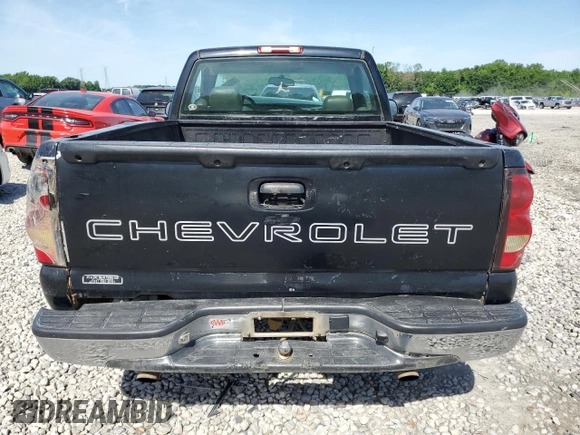 2005 Chevrolet Silverado 1500 Work Truck with VIN 1GCEC14V85Z138574, listed as a Copart auction lot 59413614 with Not provided miles and Salvage title. Bid and sale history available at DreamBid. Image 6.