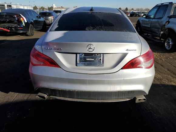 2014 Mercedes-Benz CLA-Class CLA 250 with VIN WDDSJ4GBXEN153599, listed as a Copart auction lot 44196965 with 126,558 mi miles and Salvage Title. Bid and sale history available at carsss.com. Image 6.