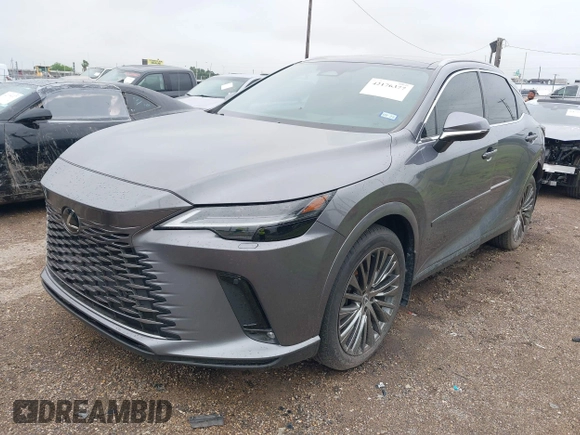 2023 Lexus RX 350h z VIN 2T2BBMCA3PC014758, wystawiony jako IAAI lot #42176377 z przebiegiem Nie podano mil oraz . Historia ofert i sprzedaży dostępna na DreamBid. Obrazek 2.