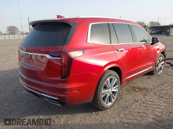 2024 Cadillac XT6 FWD Premium Luxury with VIN 1GYKPCRS4RZ753639, listed as a IAAI auction lot 41607025 with 2,743 mi miles. Bid and sale history available at carsss.com. Image 4.