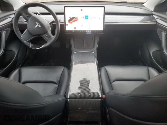 2021 Tesla Model 3 Long Range z VIN 5YJ3E1EB7MF079737, wystawiony jako Copart lot #87275824 z przebiegiem 31 380 mil mil oraz Szkoda całkowita • Salvage title. Historia ofert i sprzedaży dostępna na DreamBid. Obrazek 8.