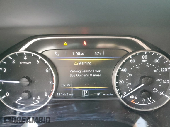 2017 Nissan Maxima S with VIN 1N4AA6AP0HC457374, listed as a Copart auction lot 43526645 with 114,752 mi miles and Salvage Title. Bid and sale history available at DreamBid. Image 9.