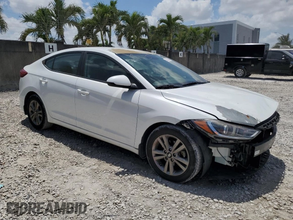 2018 Hyundai Elantra SEL with VIN 5NPD84LF5JH270136, listed as a Copart auction lot 55013155 with 66,573 mi miles and Salvage Title. Bid and sale history available at DreamBid. Image 4.