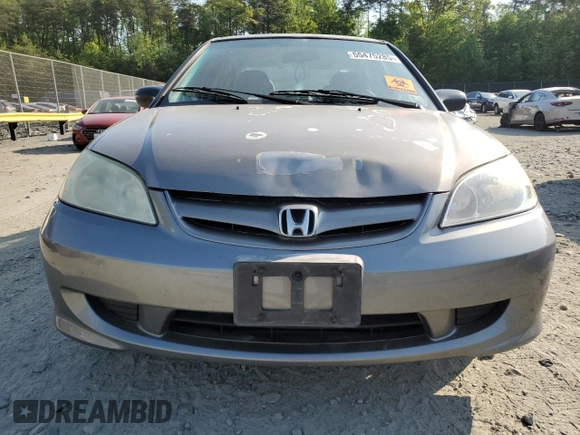 2004 Honda Civic LX with VIN 2HGES16594H622236, listed as a Copart auction lot 55475285 with 175,288 mi miles and Clean Title. Bid and sale history available at carsss.com. Image 5.