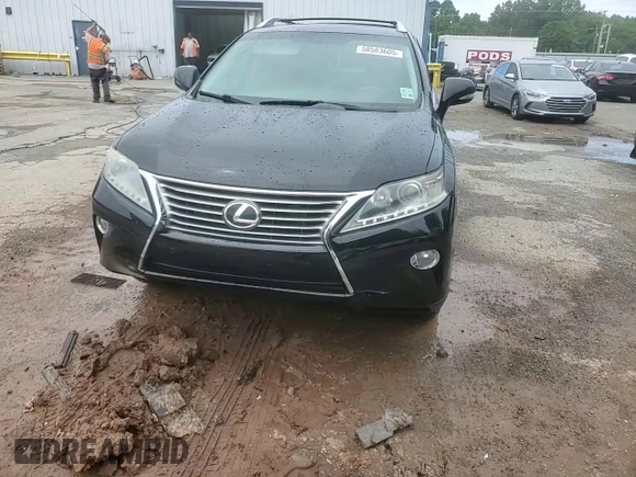 2013 Lexus RX 350 with VIN 2T2ZK1BA0DC097138, listed as a Copart auction lot 58583605 with 98,302 mi miles and Salvage title. Bid and sale history available at DreamBid. Image 14.