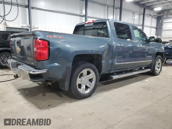 2014 Chevrolet Silverado 1500 LTZ with VIN 3GCUKSEC9EG245991, listed as a Copart auction lot 46620565 with 128,370 mi miles and Salvage Title. Bid and sale history available at DreamBid. Image 3.