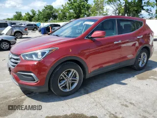 2018 Hyundai Santa Fe 2.4L with VIN 5XYZT3LB2JG526655, listed as a Copart auction lot 64068215 with 131,963 mi miles and Salvage title. Bid and sale history available at DreamBid. Image 1.