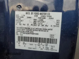 2007 Ford F-150 STX with VIN 1FTRF02267KB67255, listed as a Copart auction lot 78795584 with 166,024 mi miles and Salvage Title. Bid and sale history available at carsss.com. Image 12.
