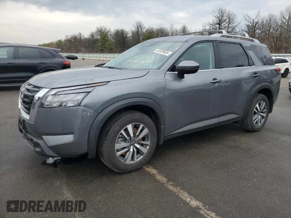 2024 Nissan Pathfinder SL with VIN 5N1DR3CC4SC202173, listed as a Copart auction lot 53328605 with 6,268 mi miles and Salvage title. Bid and sale history available at DreamBid. Image 1.
