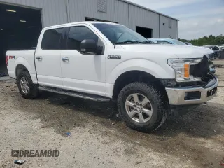 2018 Ford F-150 XL with VIN 1FTEW1E5XJKF72486, listed as a Copart auction lot 53668785 with 206,282 mi miles and Salvage Title. Bid and sale history available at carsss.com. Image 4.