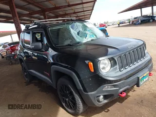 2016 Jeep Renegade Trailhawk with VIN ZACCJBCT6GPD03817, listed as a IAAI auction lot 41904645 with 132,823 mi miles and . Bid and sale history available at DreamBid. Image 1.
