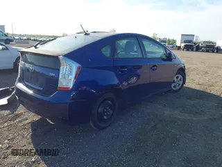 2011 Toyota Prius I with VIN JTDKN3DU1B1410358, listed as a IAAI auction lot 42244411 with 178,955 mi miles and . Bid and sale history available at DreamBid. Image 4.