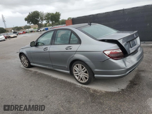 2008 Mercedes-Benz C 350 Sport with VIN WDDGF56X28F045891, listed as a Copart auction lot 62708985 with Not provided miles and Salvage title. Bid and sale history available at DreamBid. Image 2.