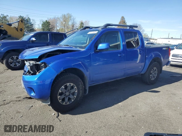 2015 Nissan Frontier Pro-4X with VIN 1N6AD0EV2FN736394, listed as a Copart auction lot 53916455 with 116,801 mi miles and Salvage title. Bid and sale history available at DreamBid. Image 1.