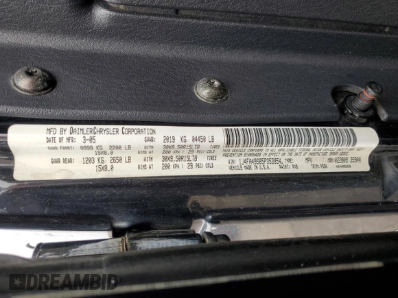 2005 Jeep Wrangler Sport с VIN 1J4FA49S85P353954, выставлен на аукционе Copart как лот 55948235 с пробегом 175 870 миль миль и Чистый • Clean title. История ставок и продаж доступна на DreamBid. Изображение 12.