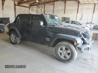 2021 Jeep Wrangler Unlimited Sport S with VIN 1C4HJXDN3MW645369, listed as a Copart auction lot 48529445 with Not Provided miles and Salvage Title. Bid and sale history available at carsss.com. Image 4.
