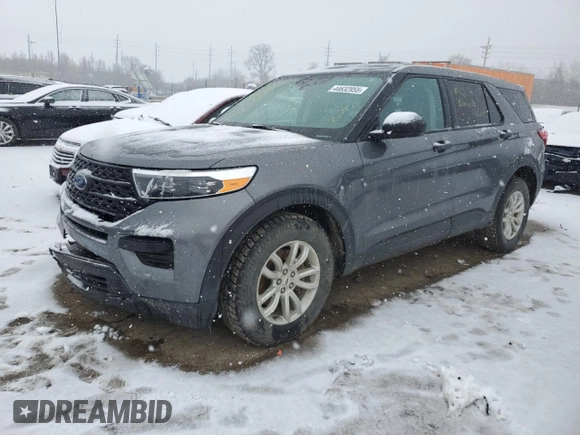 2021 Ford Explorer with VIN 1FMSK8BH0MGA71485, listed as a Copart auction lot 44632955 with 132,040 mi miles and Salvage Title. Bid and sale history available at carsss.com. Image 1.