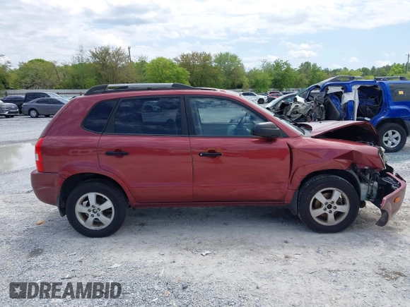 2007 Hyundai Tucson GLS with VIN KM8JM12B27U549064, listed as a IAAI auction lot 42019695 with 223,144 mi miles. Bid and sale history available at carsss.com. Image 13.