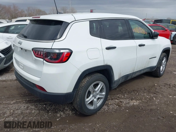2023 Jeep Compass Sport with VIN 3C4NJDAN6PT512279, listed as a IAAI auction lot 41692817 with 136,696 mi miles and . Bid and sale history available at DreamBid. Image 4.