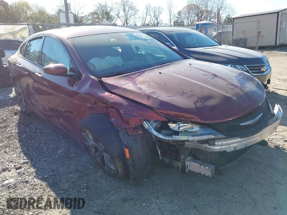 2015 Chrysler 200 S with VIN 1C3CCCBB2FN533858, listed as a IAAI auction lot 41877267 with 85,402 mi miles and . Bid and sale history available at carsss.com. Image 1.