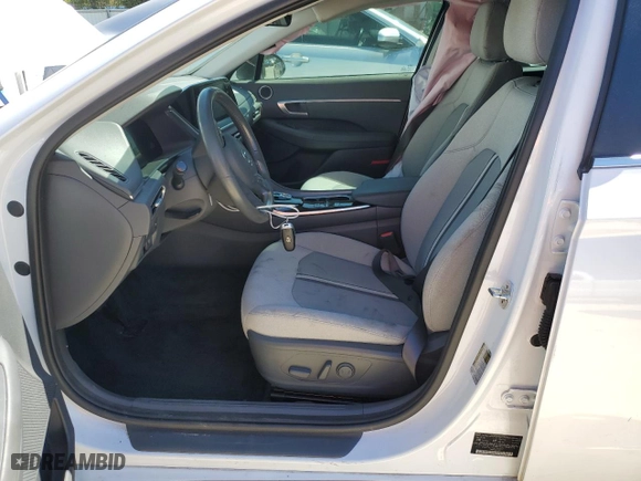2020 Hyundai Sonata SEL with VIN 5NPEF4JA6LH021557, listed as a Copart auction lot 49854125 with 55,684 mi miles and Non Repairable. Bid and sale history available at carsss.com. Image 7.
