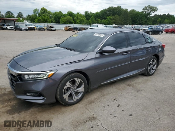 2018 Honda Accord EX z VIN 1HGCV1F49JA011137, wystawiony jako Copart lot #55746435 z przebiegiem 164 466 mil mil oraz Szkoda całkowita • Salvage title. Historia ofert i sprzedaży dostępna na DreamBid. Obrazek 1.