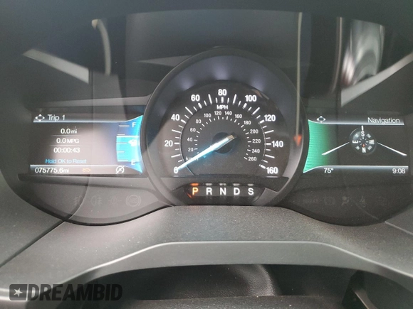 2020 Ford Edge SEL with VIN 2FMPK4J99LBB26420, listed as a Copart auction lot 59348975 with 75,775 mi miles and Salvage title. Bid and sale history available at DreamBid. Image 9.