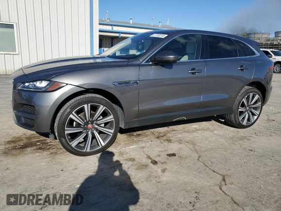 2017 Jaguar F-PACE 20d Prestige with VIN SADCK2BN1HA892569, listed as a Copart auction lot 87753235 with 34,695 mi miles and Salvage Title. Bid and sale history available at carsss.com. Image 1.