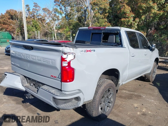 2024 Chevrolet Silverado 1500 RST with VIN 1GCUDEED2RZ322016, listed as a IAAI auction lot 41893954 with 7,055 mi miles. Bid and sale history available at carsss.com. Image 4.
