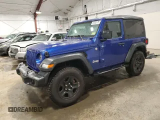 2020 Jeep Wrangler Sport S z VIN 1C4GJXAG6LW143312, wystawiony jako Copart lot #52102175 z przebiegiem 51 555 mil mil oraz Szkoda całkowita • Salvage title. Historia ofert i sprzedaży dostępna na DreamBid. Obrazek 1.