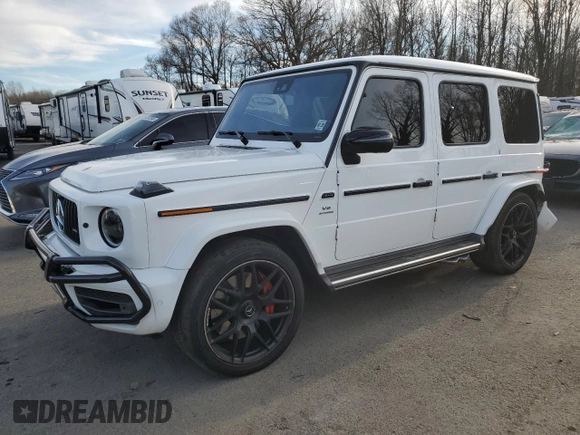 2020 Mercedes-Benz G 63 AMG with VIN WDCYC7HJ6LX339805, listed as a Copart auction lot 46446735 with 62,763 mi miles and Salvage title. Bid and sale history available at DreamBid. Image 1.