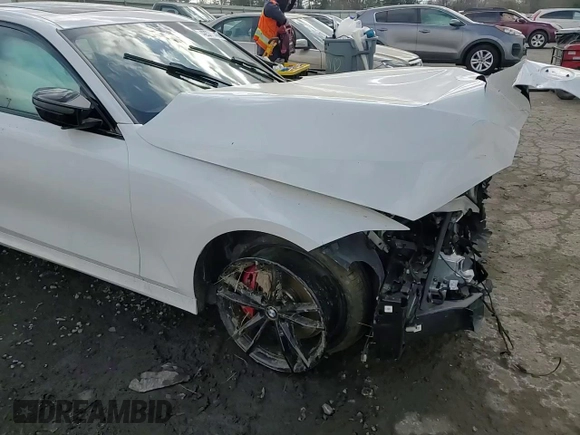 2024 BMW 3 Series M340i xDrive with VIN 3MW49FF09R8E00818, listed as a Copart auction lot 42376645 with 0 mi miles and Salvage Title. Bid and sale history available at carsss.com. Image 11.