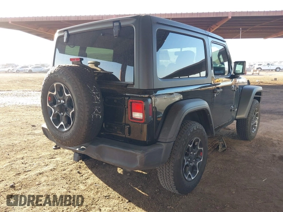 2021 Jeep Wrangler Sport S with VIN 1C4GJXAN5MW725966, listed as a IAAI auction lot 41144645 with 38,286 mi miles and . Bid and sale history available at DreamBid. Image 4.
