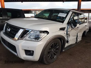 2018 Nissan Armada Platinum with VIN JN8AY2NC9J9552481, listed as a IAAI auction lot 42161022 with 95,415 mi miles and . Bid and sale history available at DreamBid. Image 2.