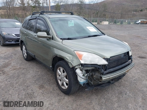 2008 Honda CR-V EX-L with VIN 5J6RE48748L050339, listed as a IAAI auction lot 42044043 with 210,485 mi miles. Bid and sale history available at carsss.com. Image 1.