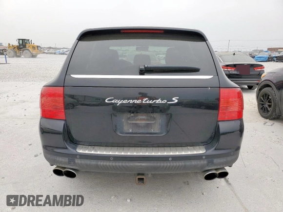 2006 Porsche Cayenne Turbo with VIN WP1AC29P76LA92656, listed as a Copart auction lot 53820325 with 197,579 mi miles and Salvage Title. Bid and sale history available at DreamBid. Image 6.
