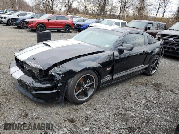 2007 Ford Mustang GT Deluxe with VIN 1ZVHT82H075356342, listed as a Copart auction lot 47814925 with 38,367 mi miles and Salvage Title. Bid and sale history available at carsss.com. Image 1.