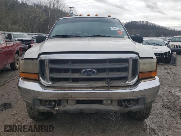 2001 Ford Super Duty F-250 XL with VIN 1FTNW21FX1EA13667, listed as a Copart auction lot 51072795 with 0 mi miles and Salvage Title. Bid and sale history available at carsss.com. Image 5.