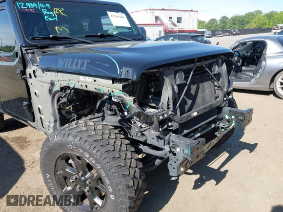2021 Jeep Wrangler Unlimited Sport S with VIN 1C4HJXDNXMW646194, listed as a IAAI auction lot 42243169 with 44,237 mi miles and . Bid and sale history available at DreamBid. Image 6.