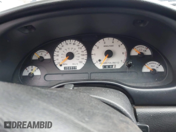 1996 Ford Mustang GT with VIN 1FALP45X7TF201553, listed as a IAAI auction lot 41487690 with 102,015 mi miles. Bid and sale history available at carsss.com. Image 7.