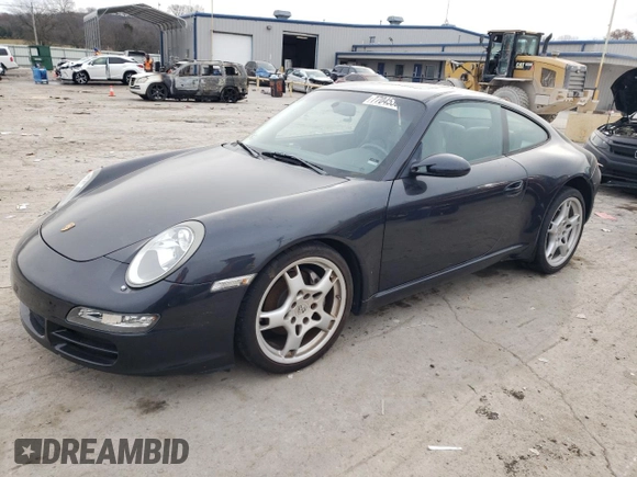 2007 Porsche 911 Carrera with VIN WP0AA29987S710907, listed as a Copart auction lot 84843114 with 0 mi miles and Salvage Title. Bid and sale history available at carsss.com. Image 1.