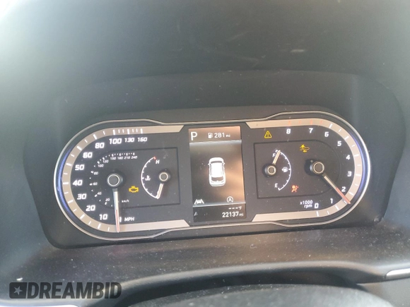 2022 Hyundai Tucson SEL with VIN 5NMJBCAE9NH137827, listed as a Copart auction lot 76742814 with 22,137 mi miles and Salvage Title. Bid and sale history available at carsss.com. Image 9.