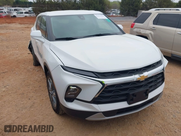 2023 Chevrolet Blazer LT with VIN 3GNKBHR45PS234006, listed as a IAAI auction lot 41927800 with 57,610 mi miles and . Bid and sale history available at DreamBid. Image 1.